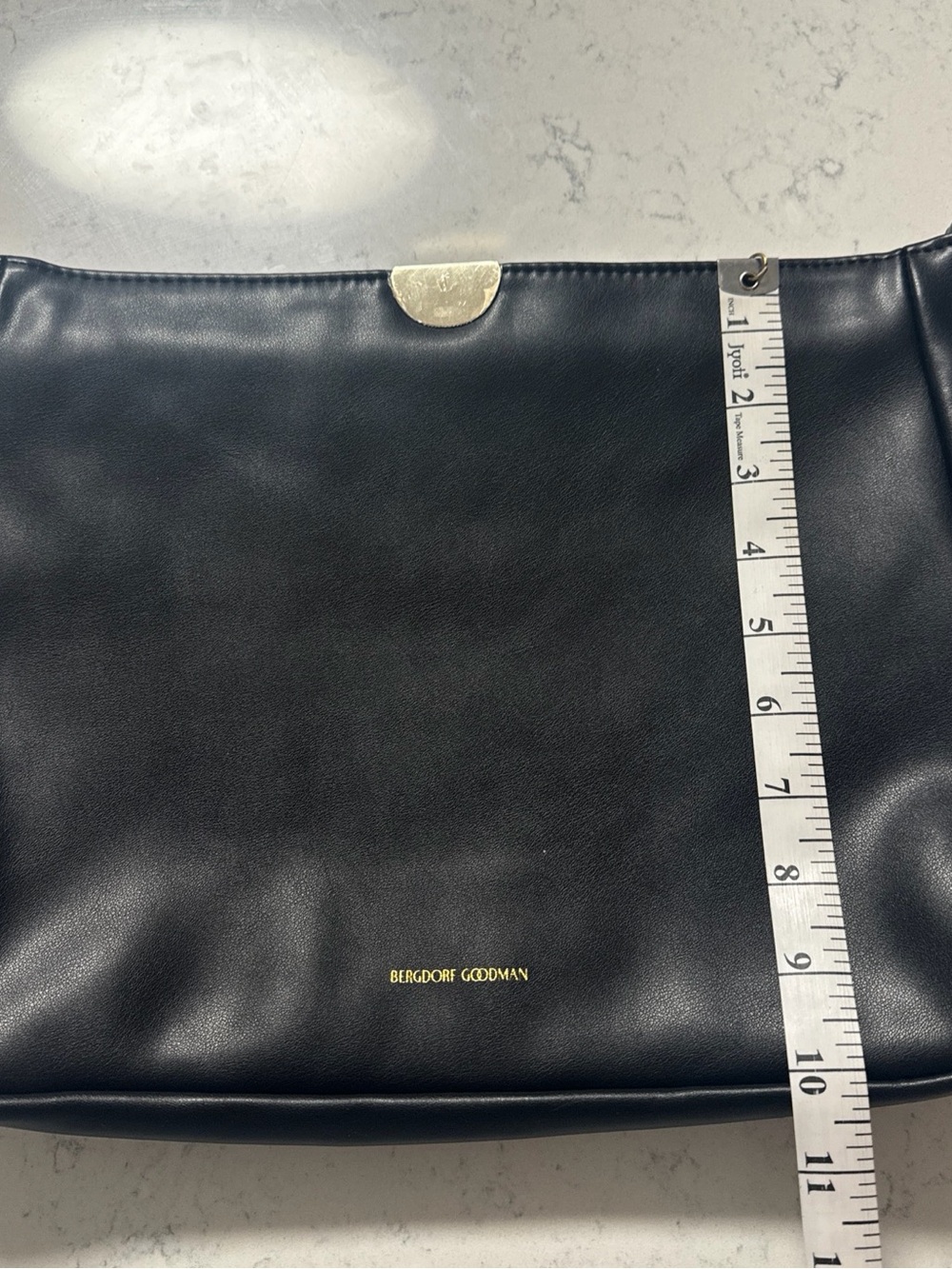 Bergdorf Goodman Black Vegan Leather
Clutch Bag - Picture 7 of 8